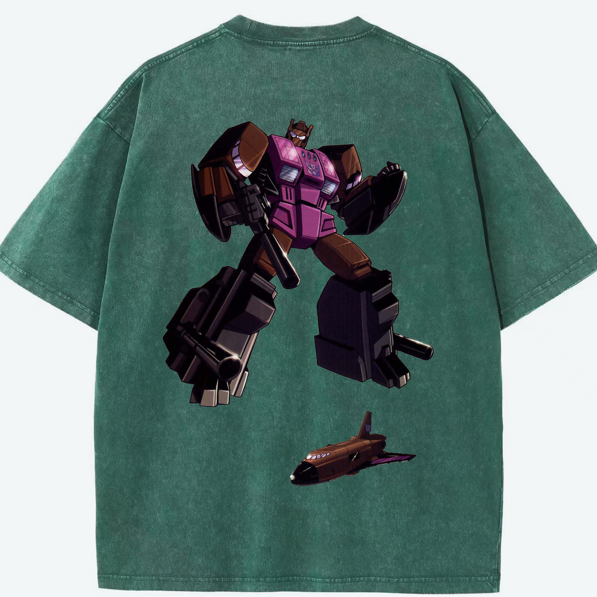 （画像用）  綿100% ヴィンテージ風 半袖Tシャツ（背面プリント）